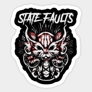 state faults and the dark fox Sticker